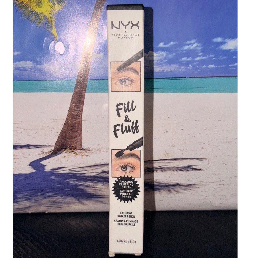 NYX Professional Makeup Fill & Fluff Eyebrow Pomade Pencil Black